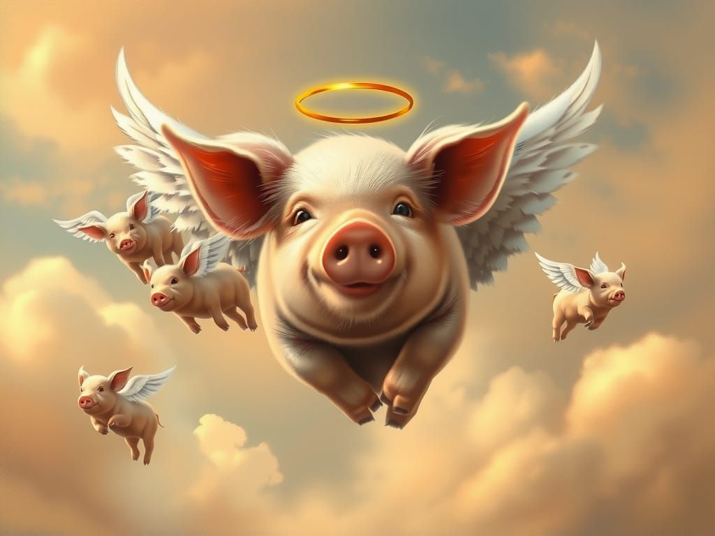 remove the halo over the central pig's head