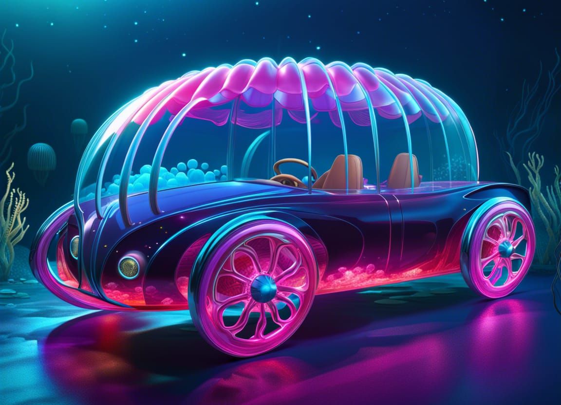 A jelly fish inspired underwater car  by @RoseKnight