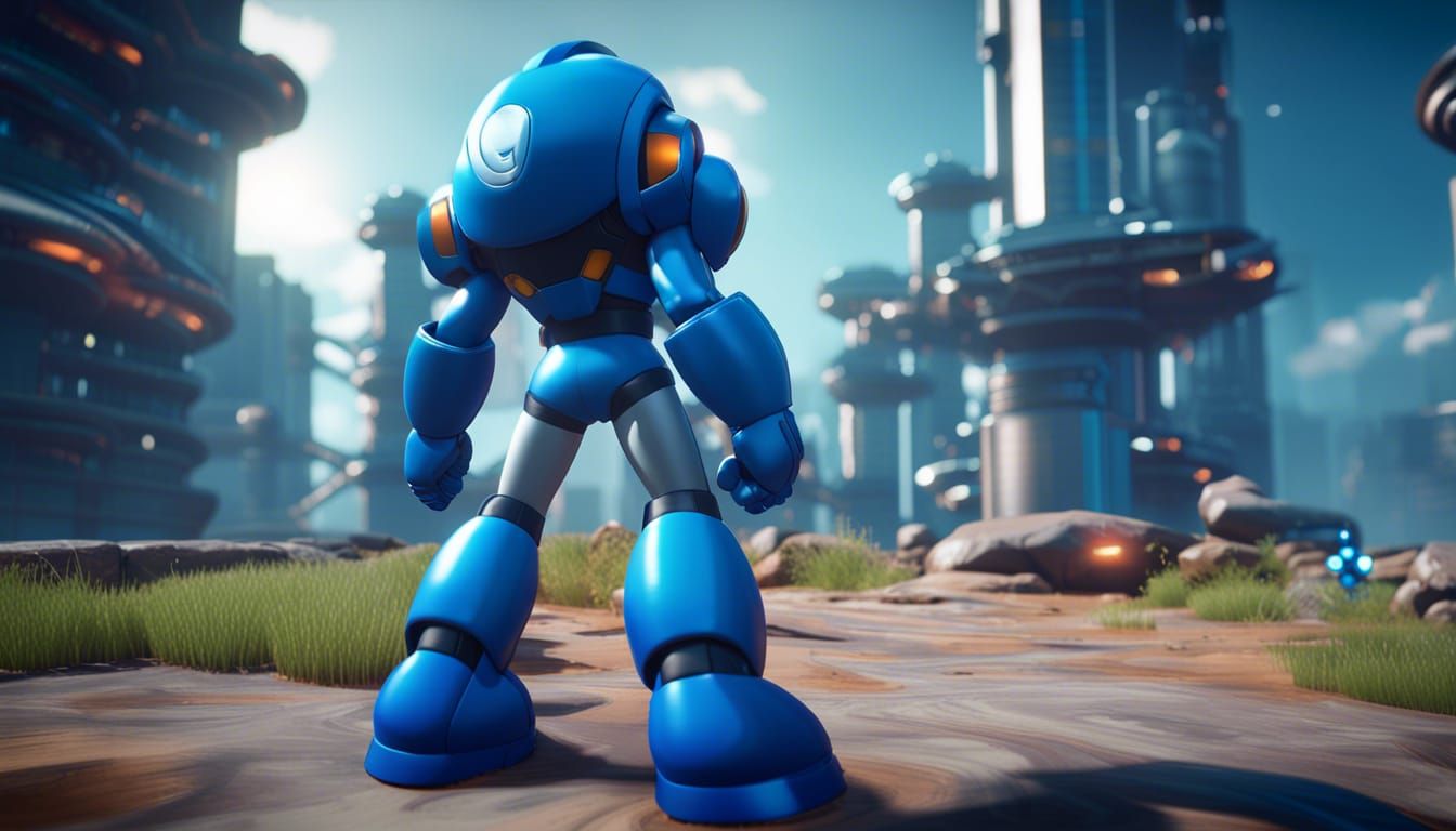 Megaman 3d Game - Ai Generated Artwork - Nightcafe Creator