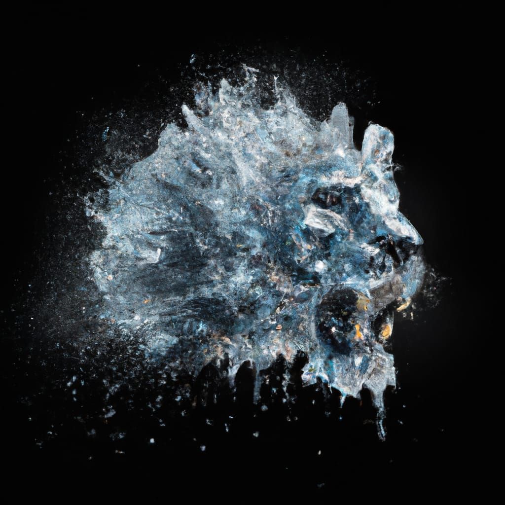 Iced Silver Lion