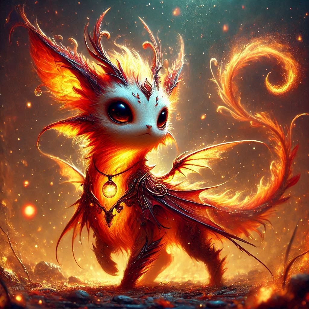 adorable fairy-tale fantasy creature portrait..