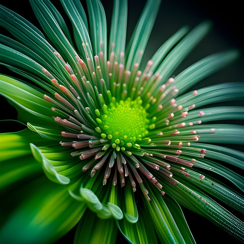 Green Flower - AI Generated Artwork - NightCafe Creator