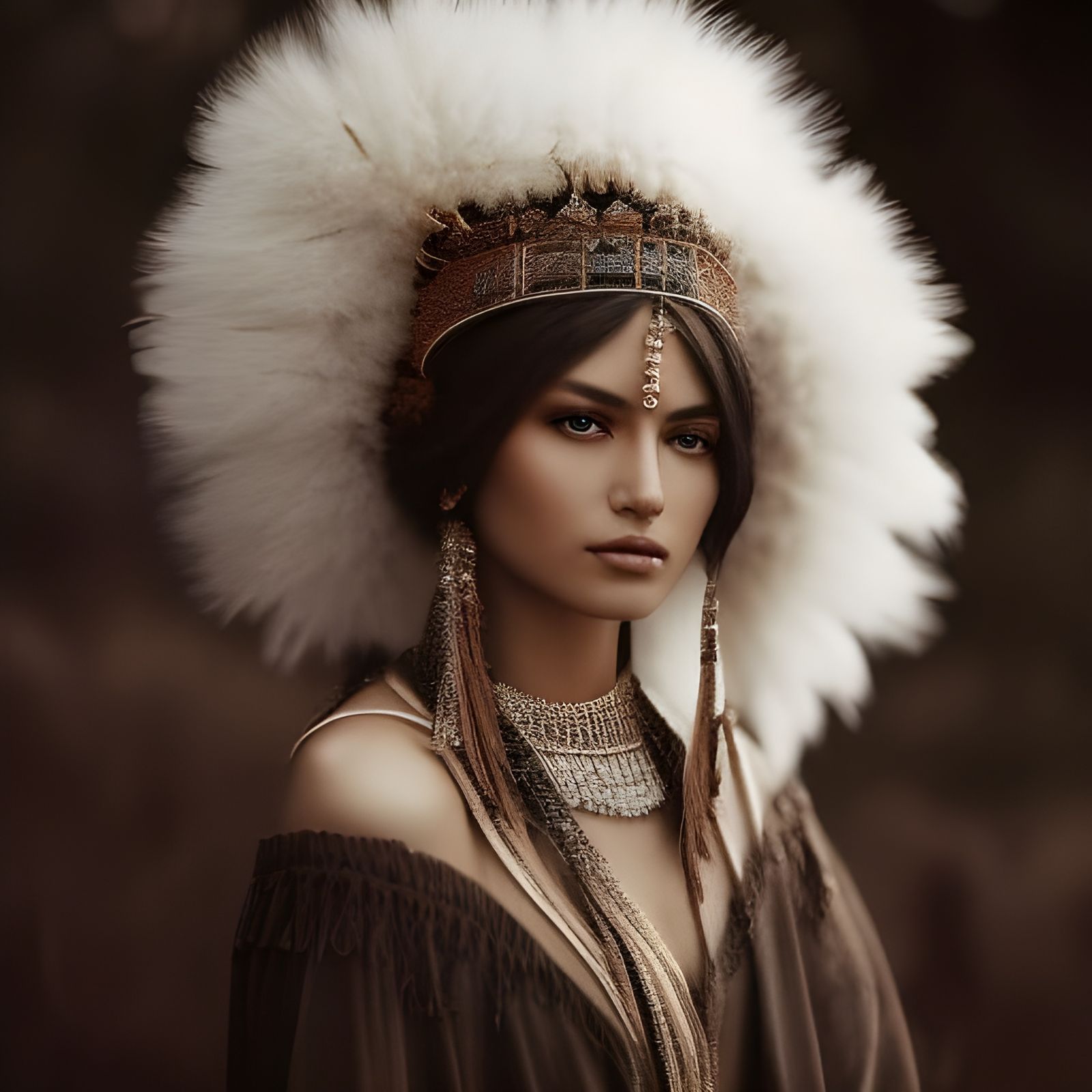 Awaiting her warriors return