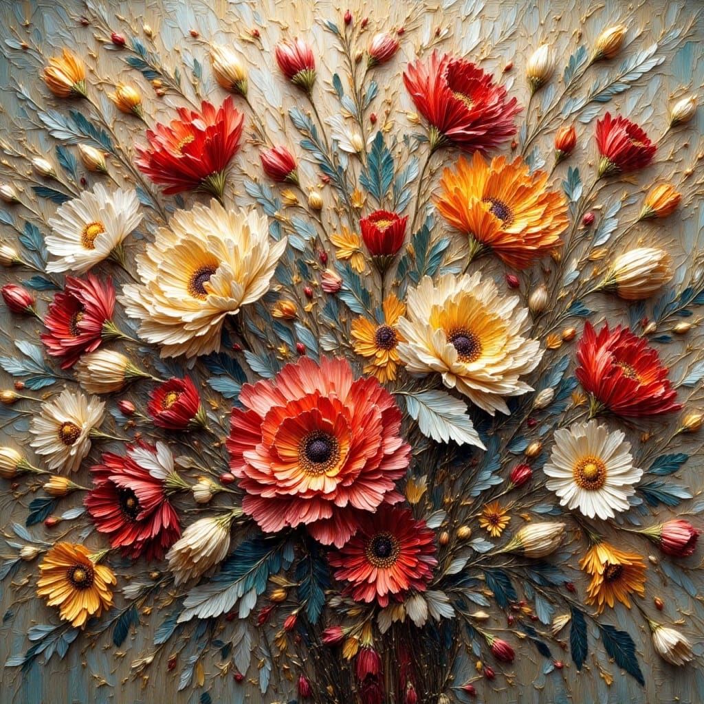 Floral Impasto  by @Tovenaar