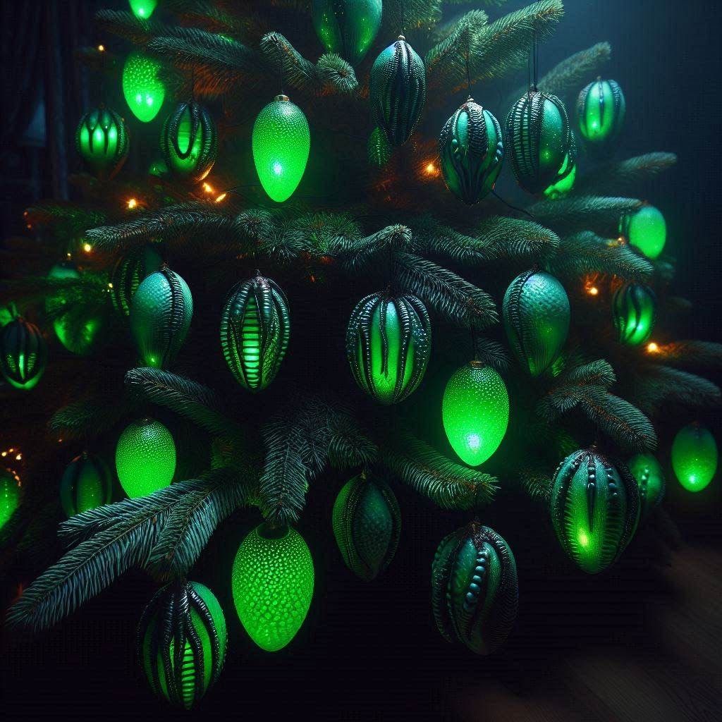 Nightmare ornaments wait for you asleep