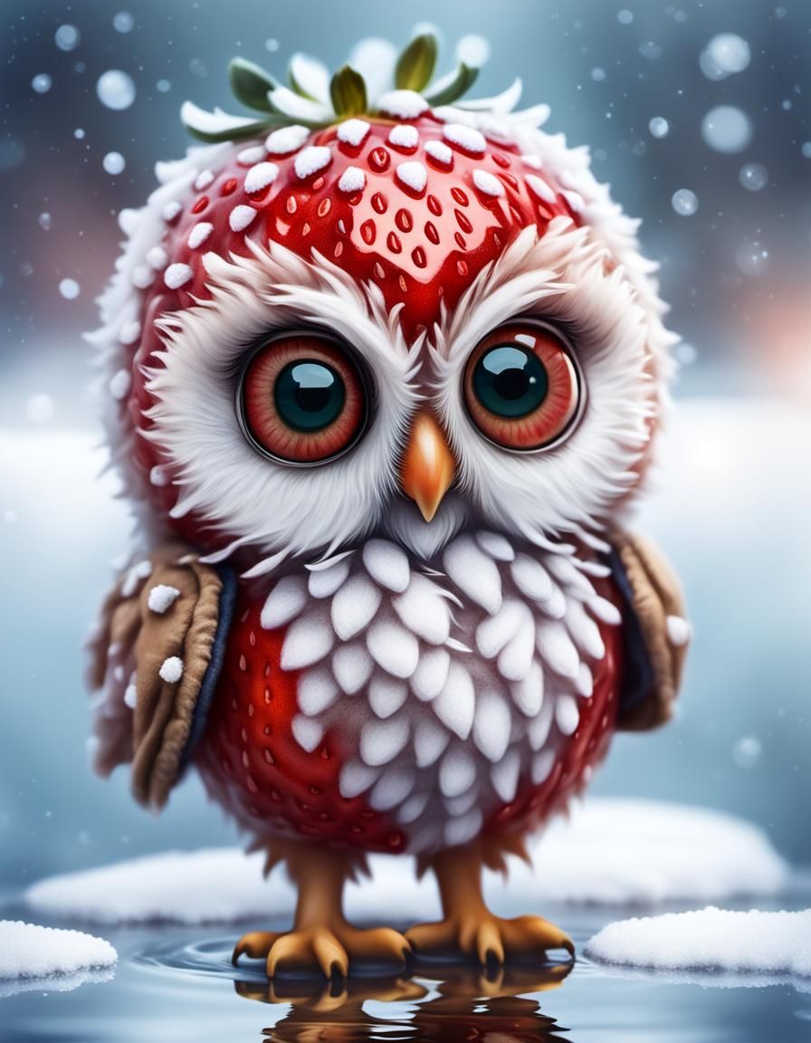 Strawberry Owl 🦉 🍓