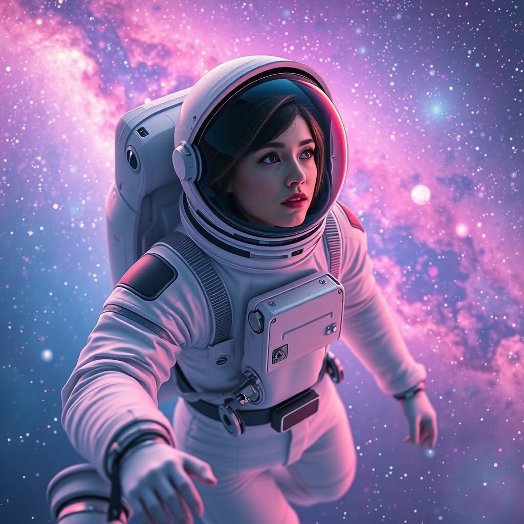 Lady in space  by @Setra134