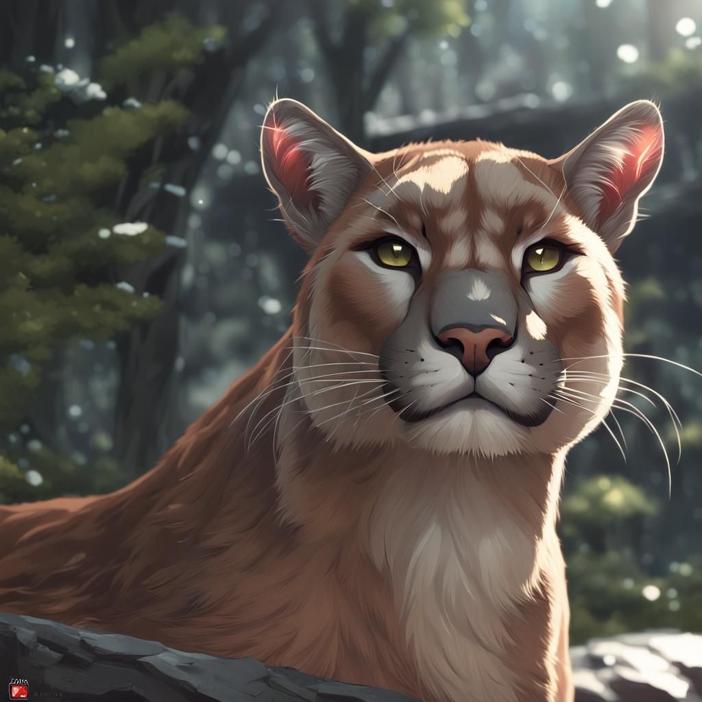 puma By artist "anime", 3d anime art, inspired by WLOP, Arts...