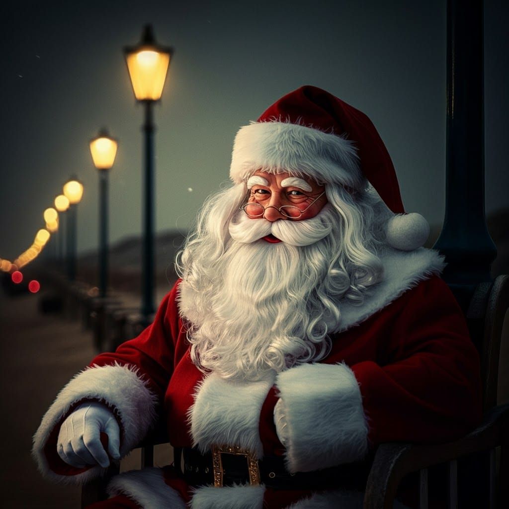 Zandvoort on christmas time santa,