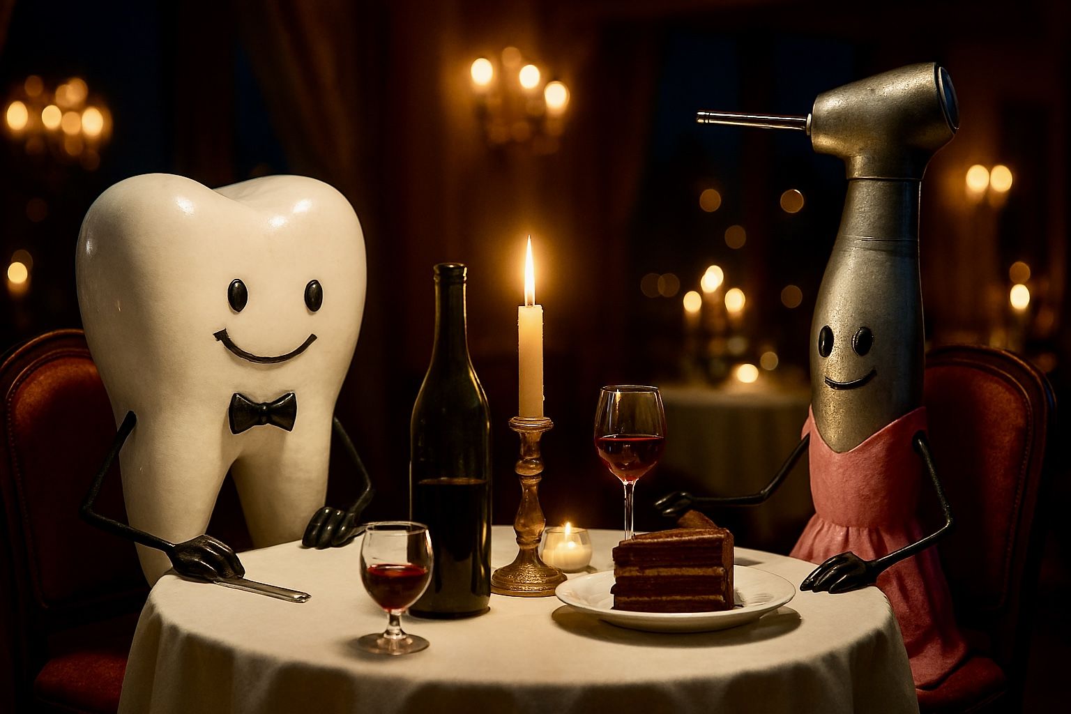 The date was going well. If he played his cards right, someone was going to get drilled tonight.