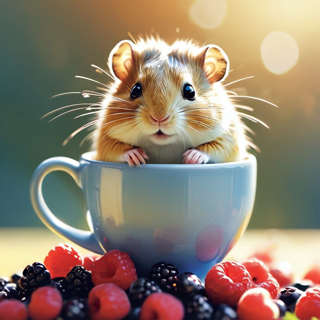 Jimmy Gerbil  by @The Pithy Dragon