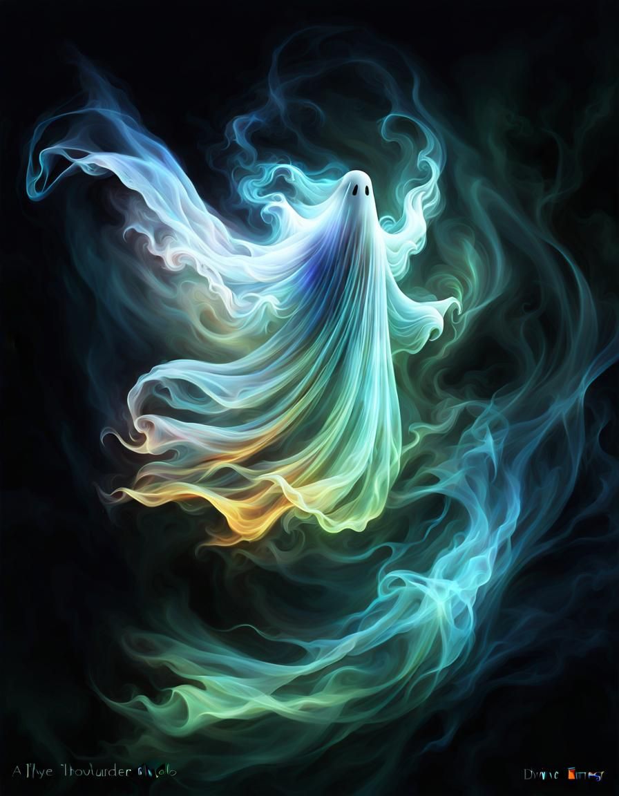 Smokin’ ghost  by @MacMikkola