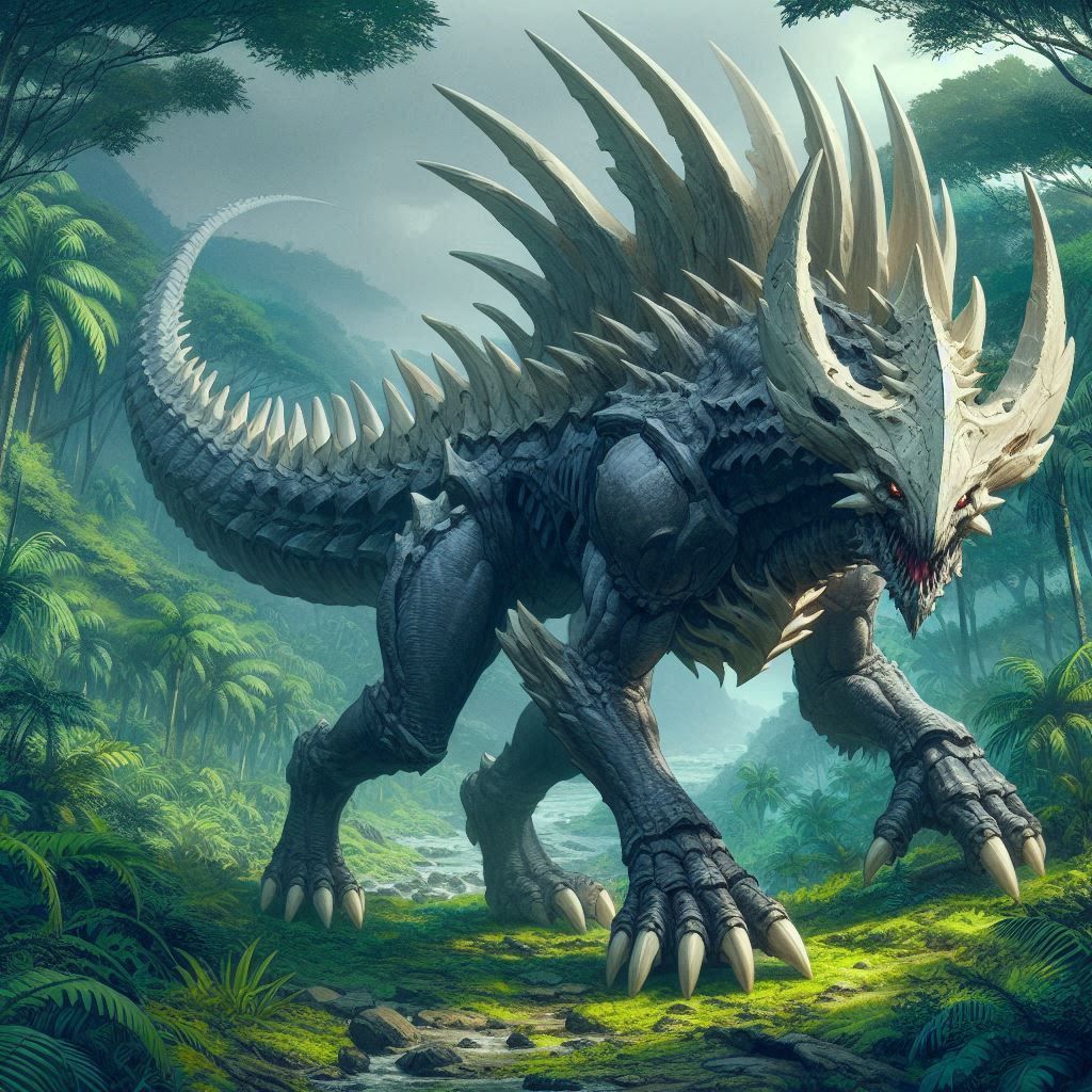 Bone spiked jungle Kaiju