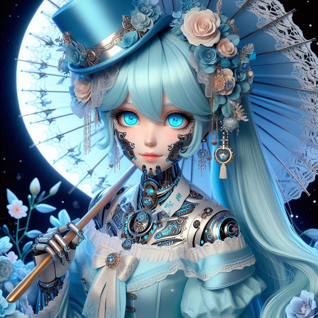 Sorayama Cyber girls 26 Victorian Blue