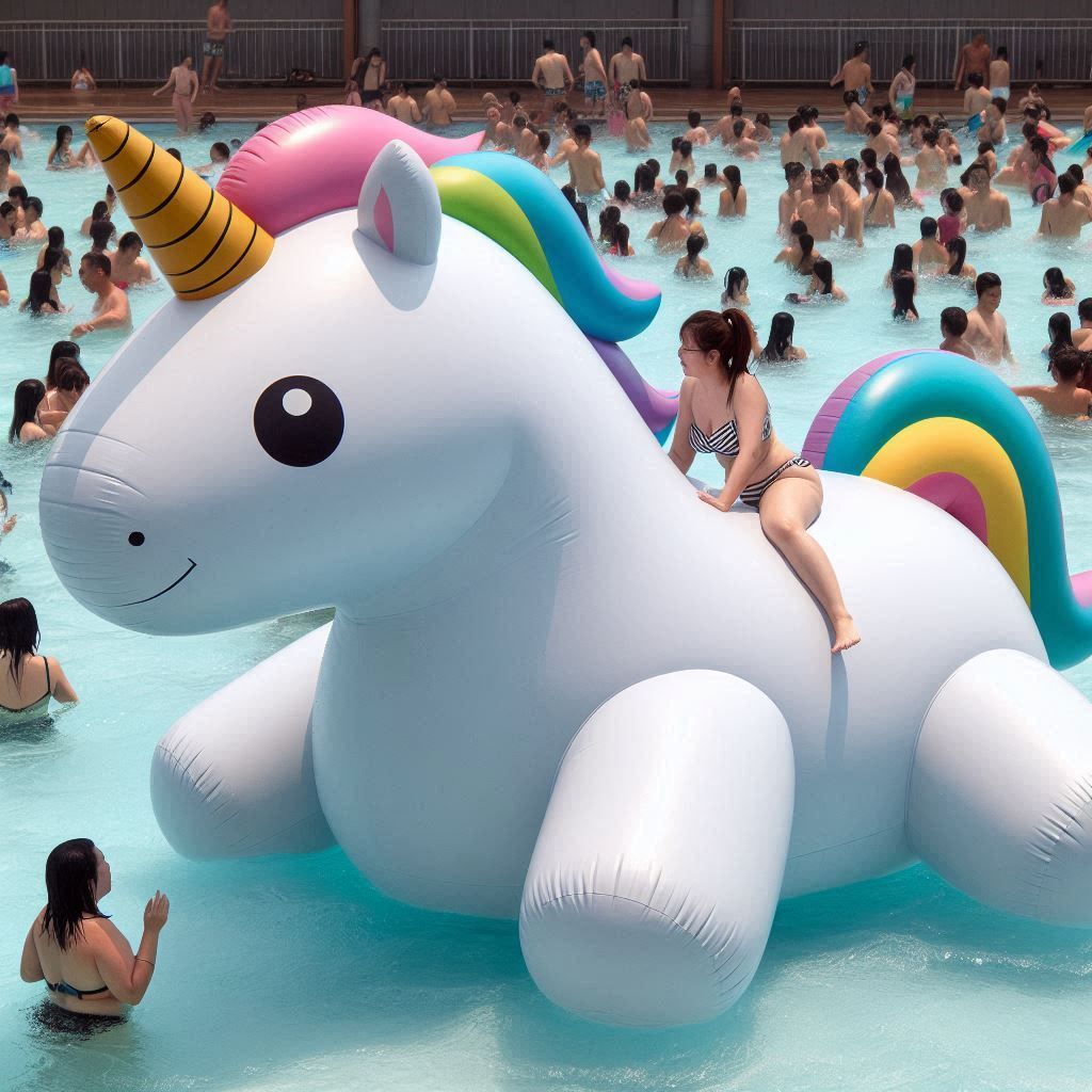 Unicorn Pooltoy Fun