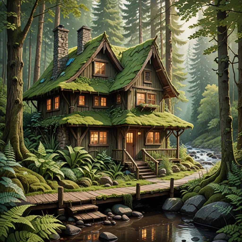 Whimsical Woodland Hideaway in Earthy Tones