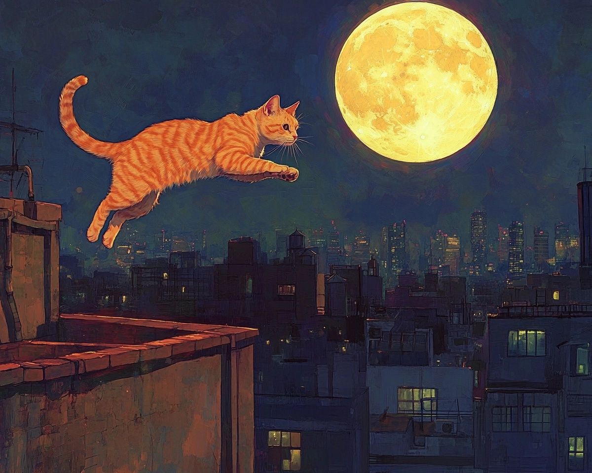 Cat at Night