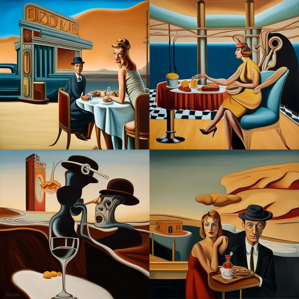 1950s diner bonnie and clyde