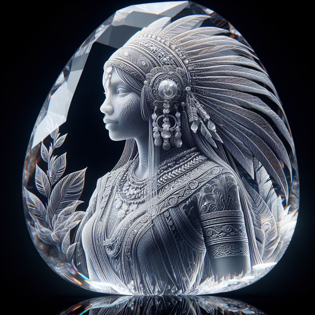 Translucent crystalline stone (version 3)