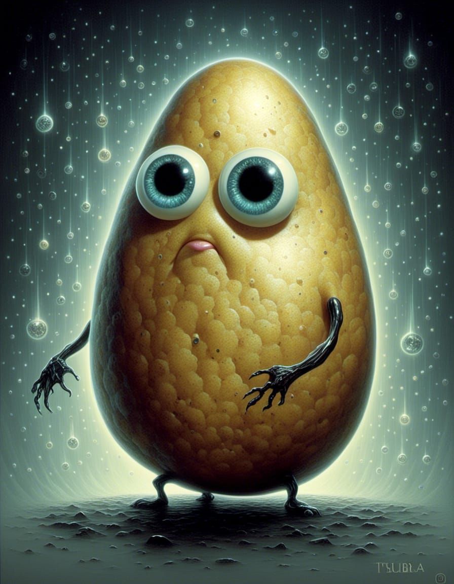 cute potato freak-out