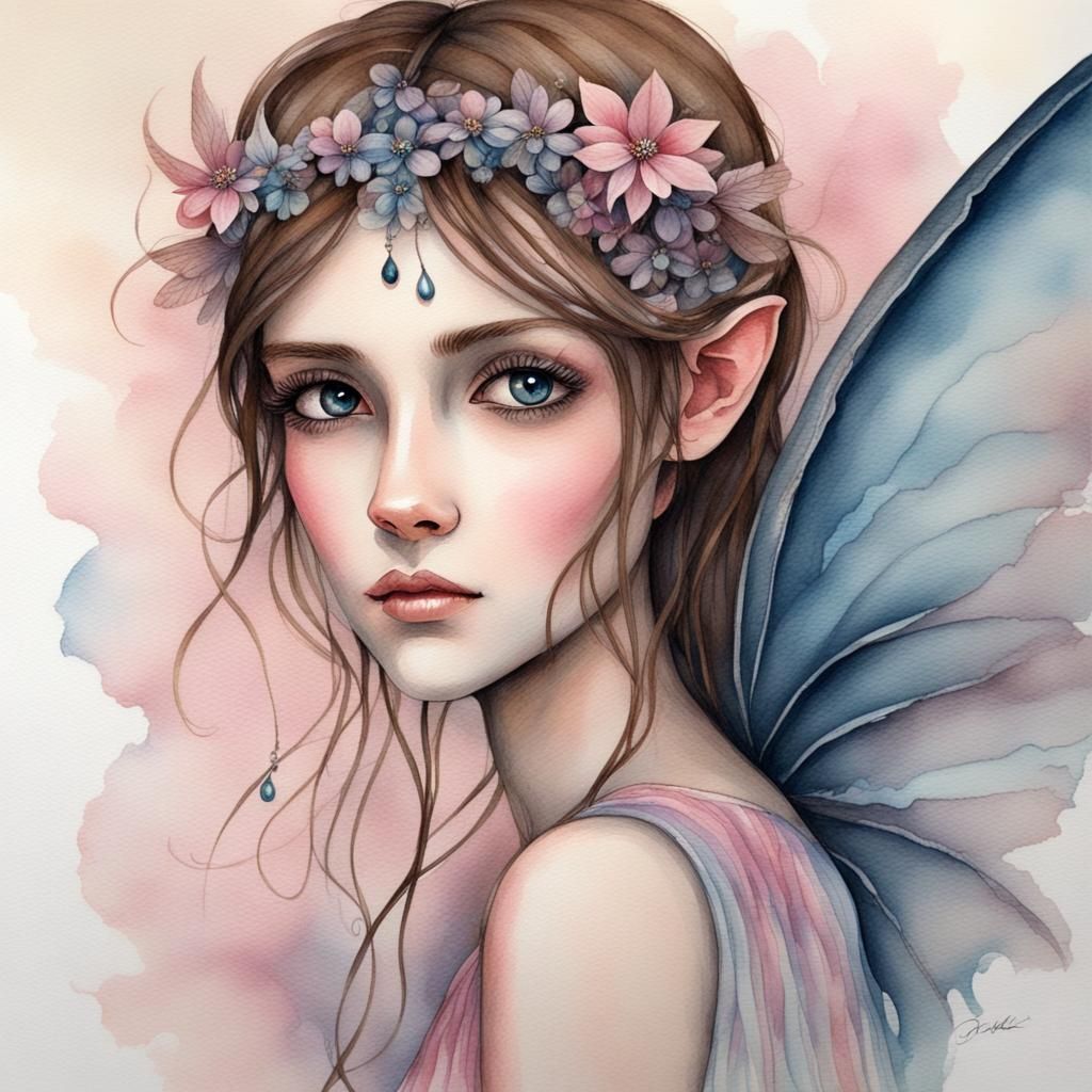 Zodiac Fairy - Aquarius. - AI Generated Artwork - NightCafe Creator