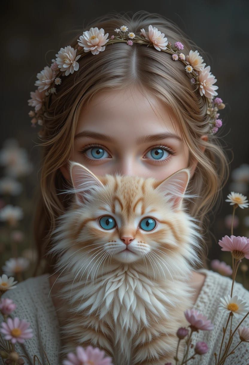 Blue Eyes Cat Girl😸😸