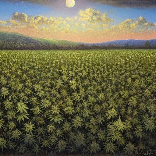 The most high lost in a field of cannabis