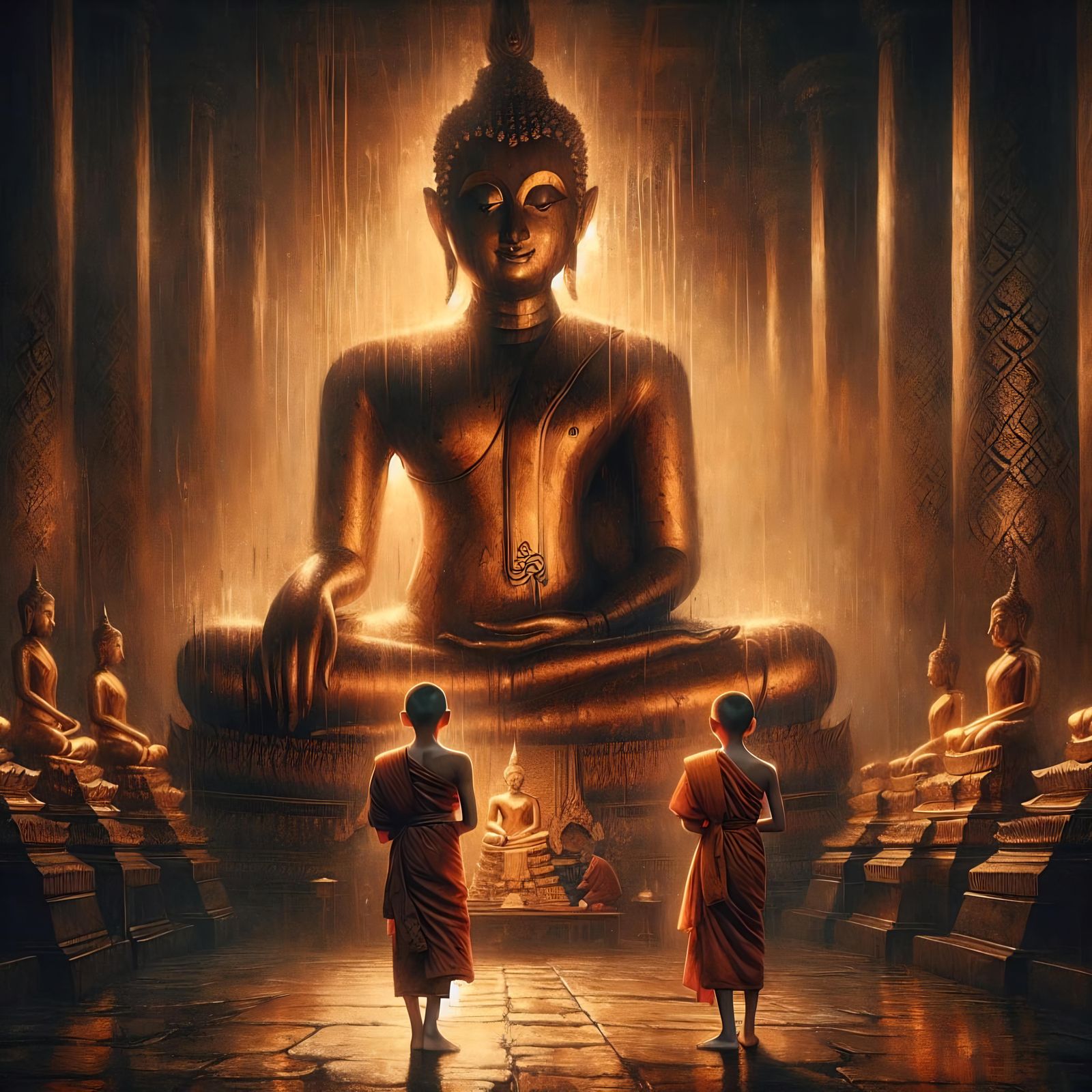 Golden Buddha  by @Eric