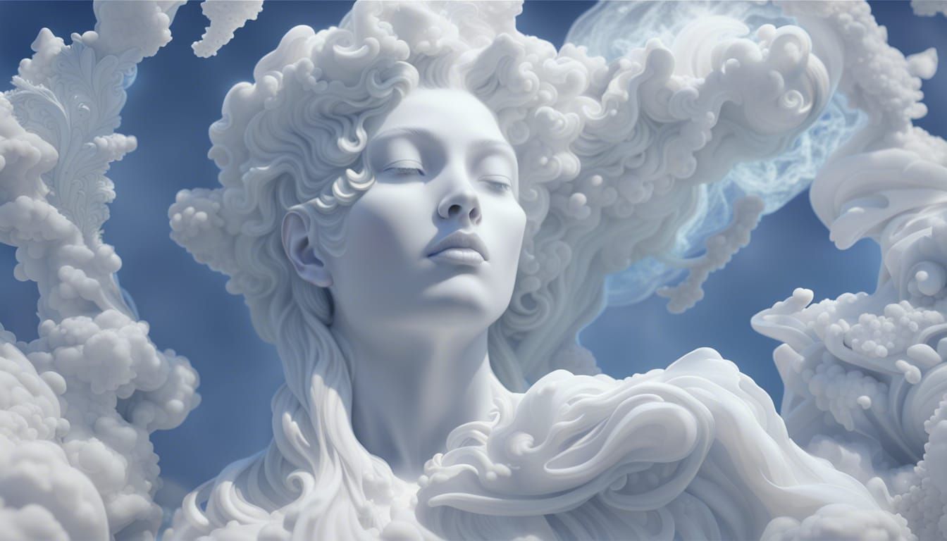 Lady in the clouds  by @Bellicose