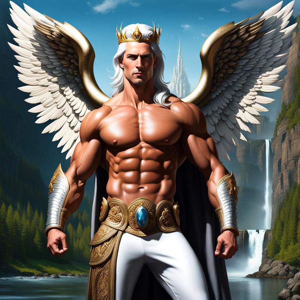 Very tall Muscular body builder handsome features, medium le...