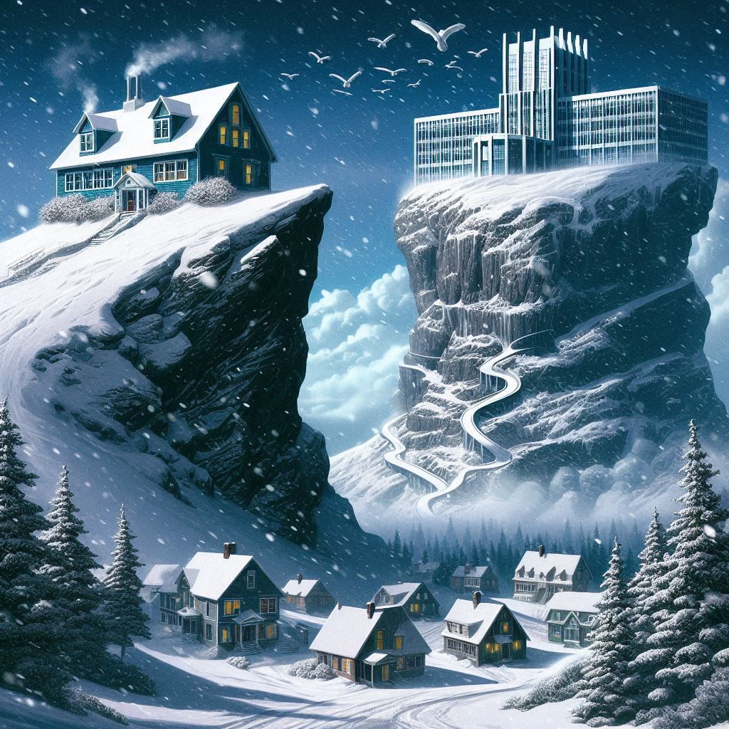 In the snow, up hill, both ways