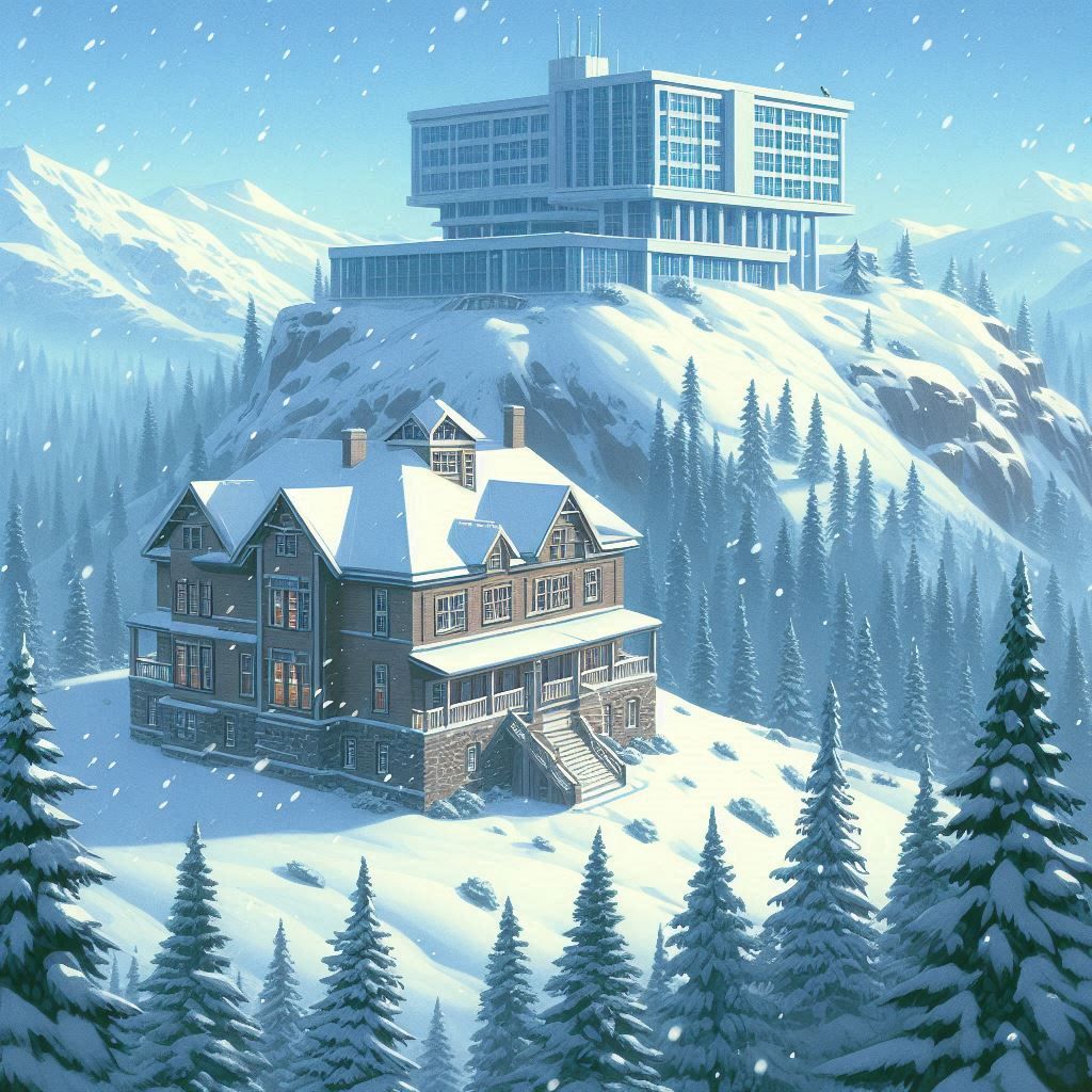 In the snow, up hill, both ways