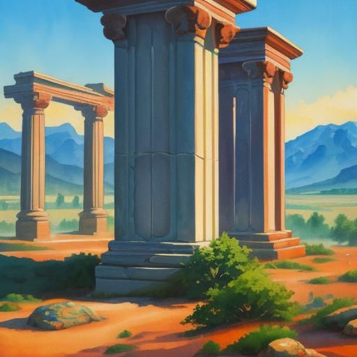 pillars of salt shaking hands AI Generated Artwork NightCafe Creator