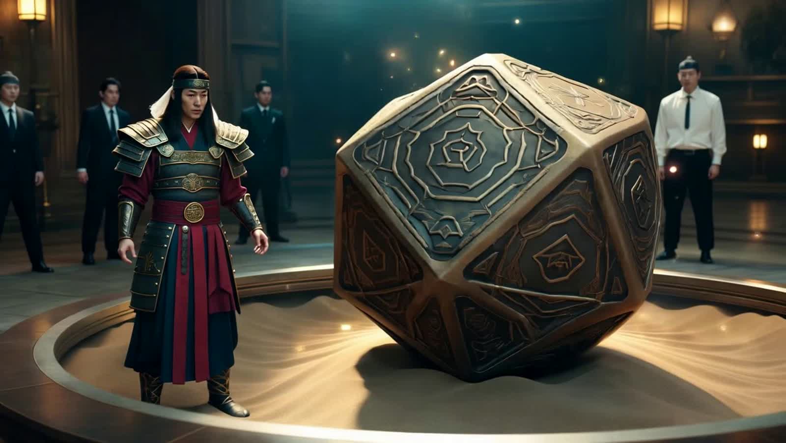 Ancient astral-karmic bushido warriors witness the contemporary game of chance