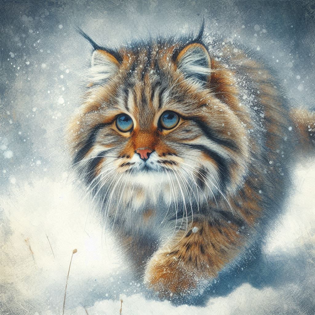 Manul cat  by @Dahut