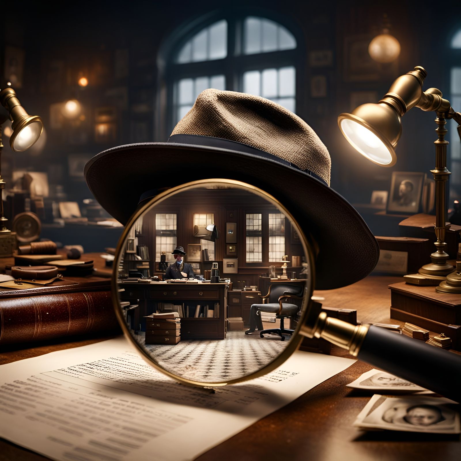 Detective's Desk  by @Rosie