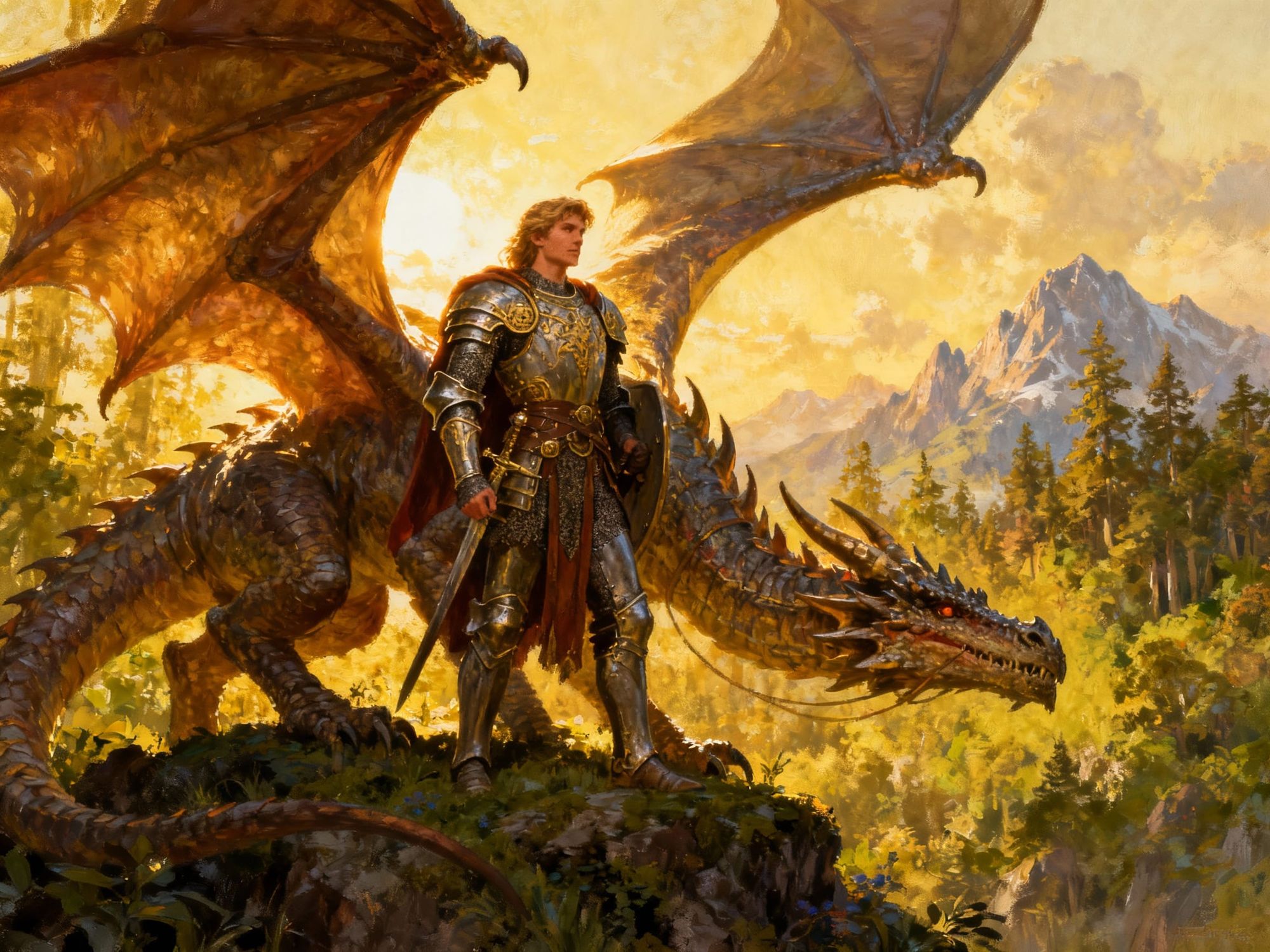 Dragon and his rider 