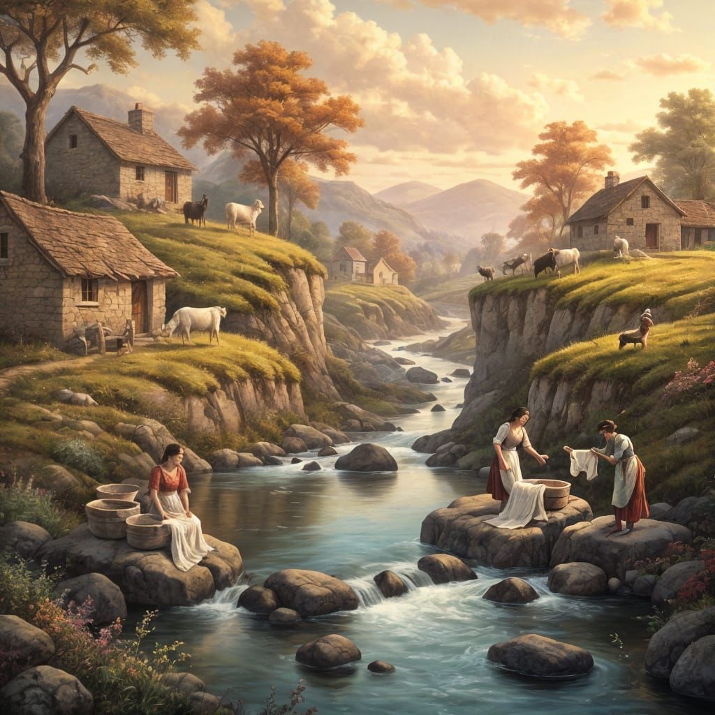 The washerwomen.  by @Old saylor