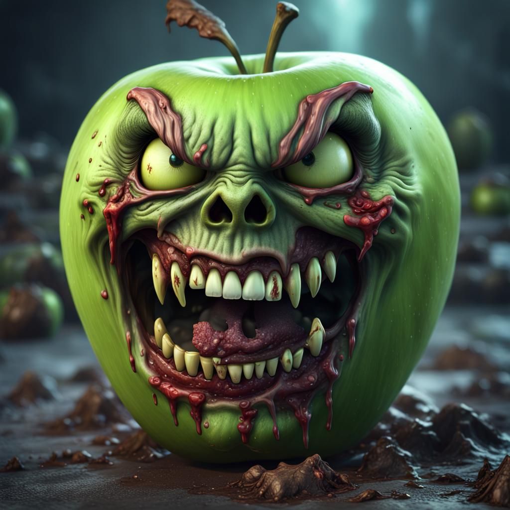 Zombie green apple