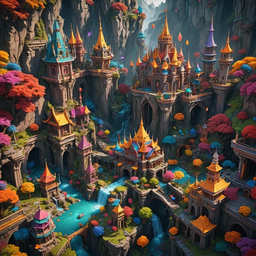 Colourful city