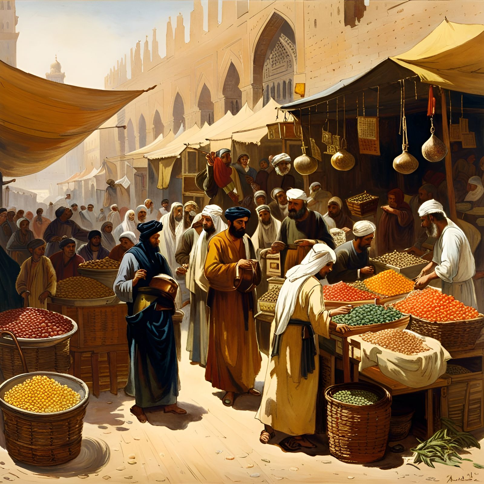 Busy Baghdad on the Silk Road  by @Bephers