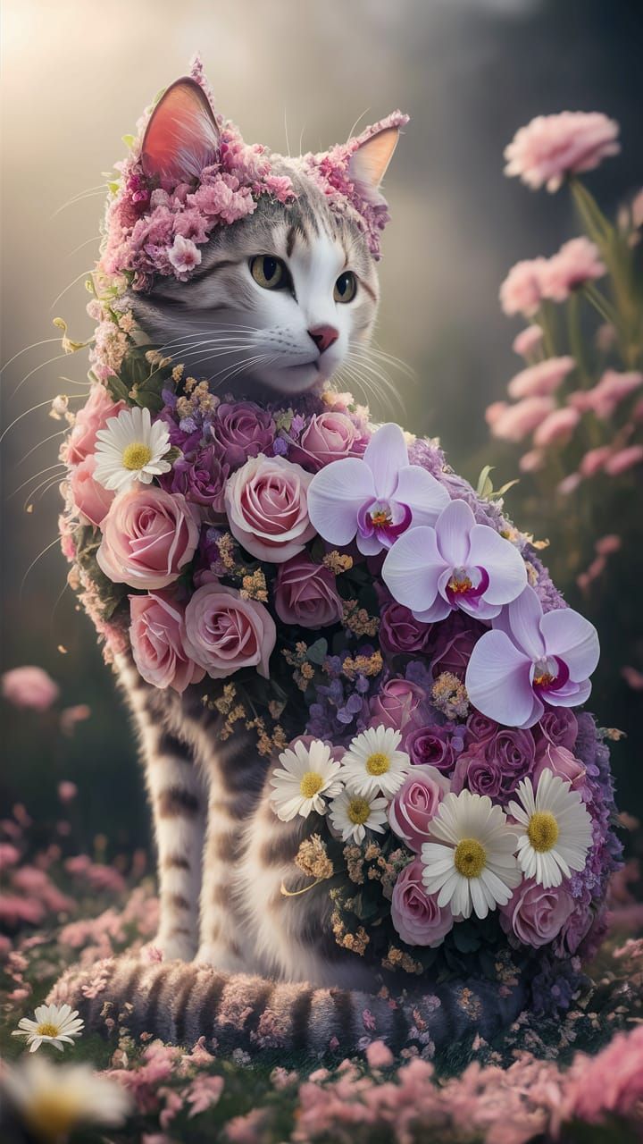 Floral Cat