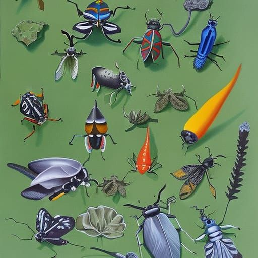 insects smoking marijuana