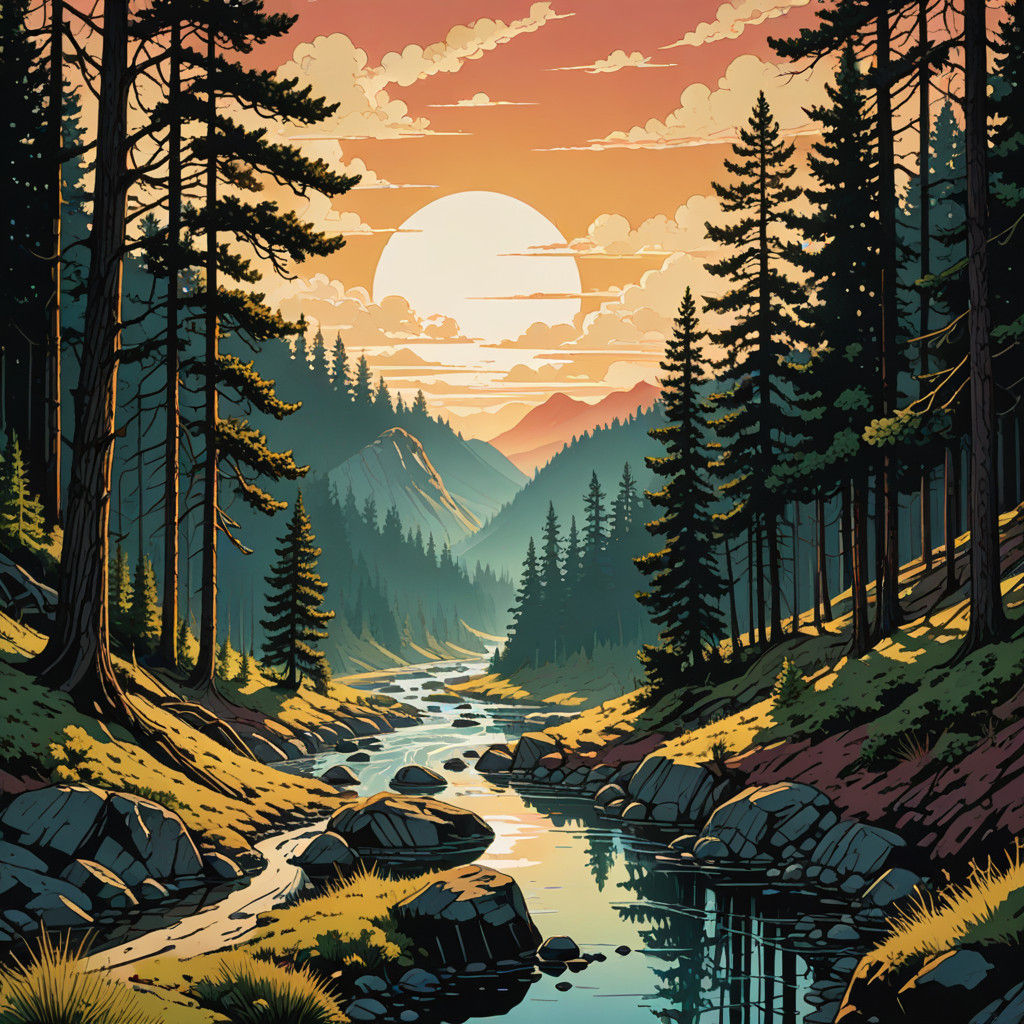 pine forest  by @Koutsis