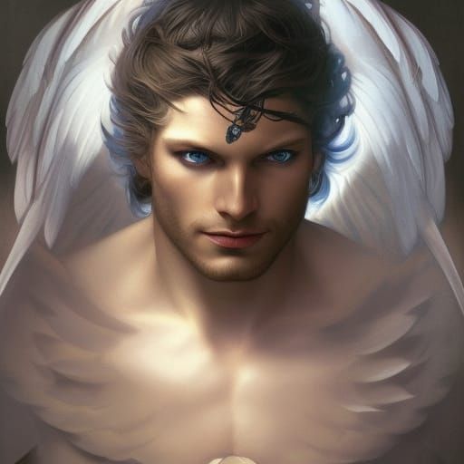 Fallen Angel Portrait in Artgerm Style