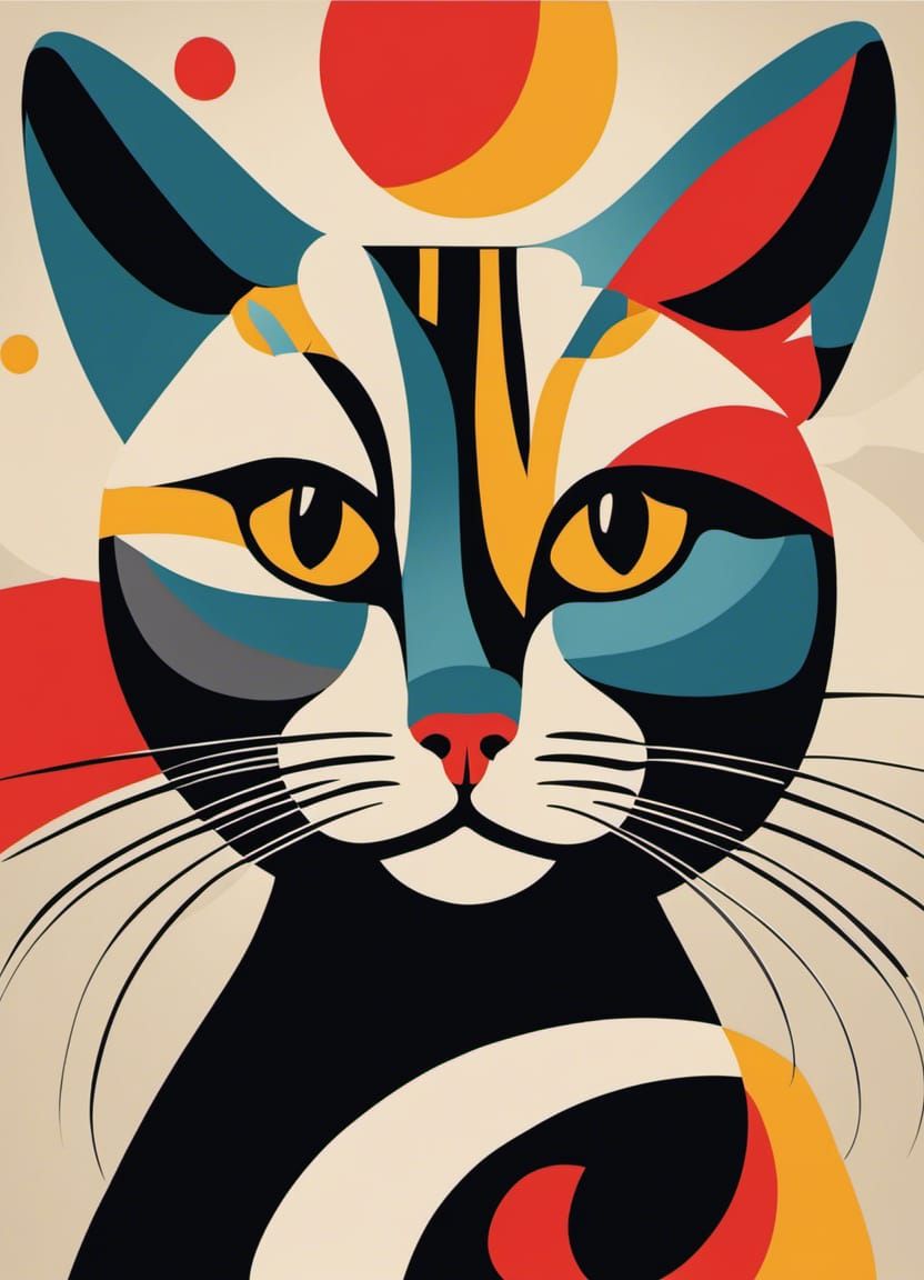 Bauhaus Cat   by @Ljeana