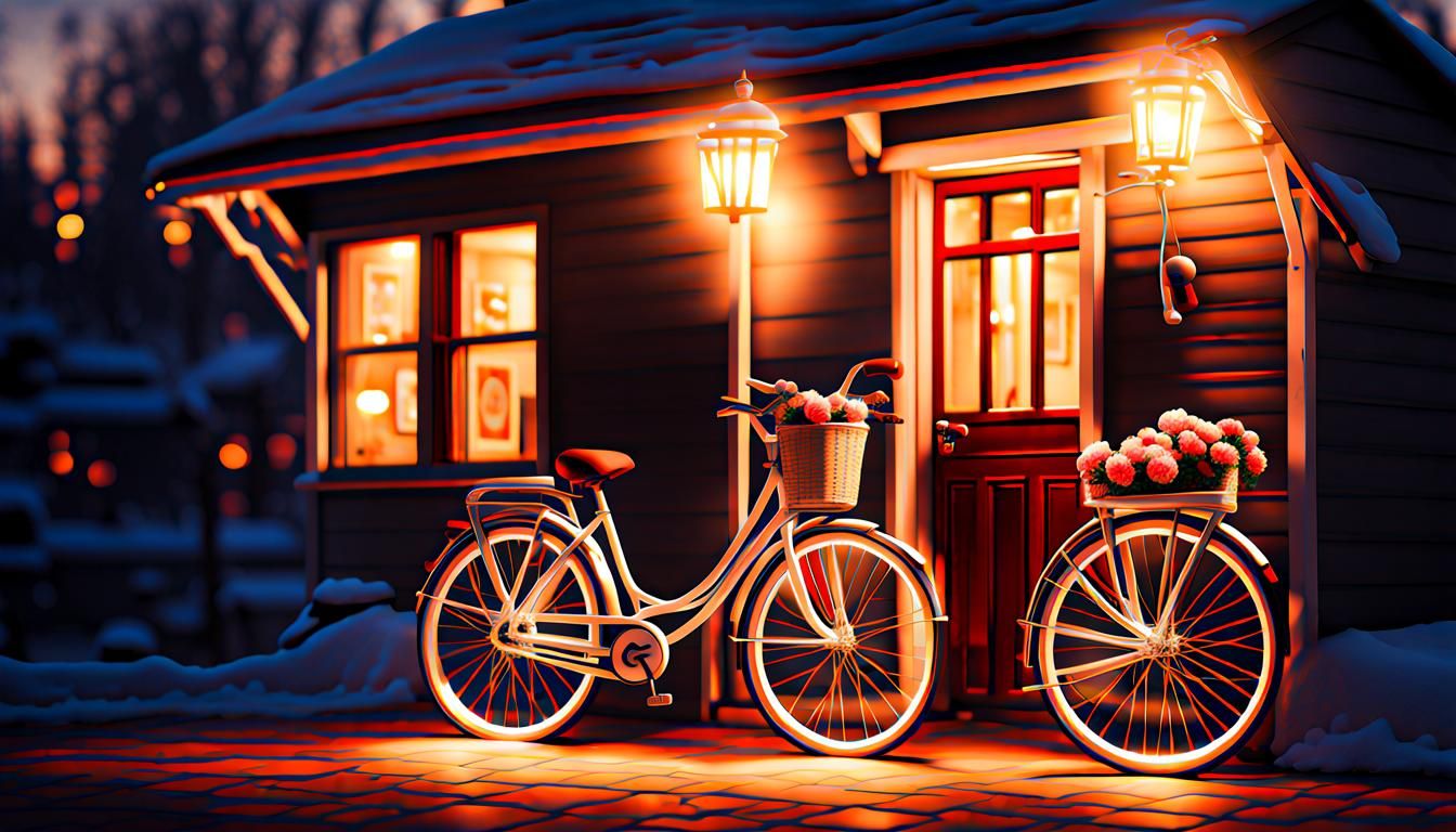 Bicycle Illuminate Cozy Bliss