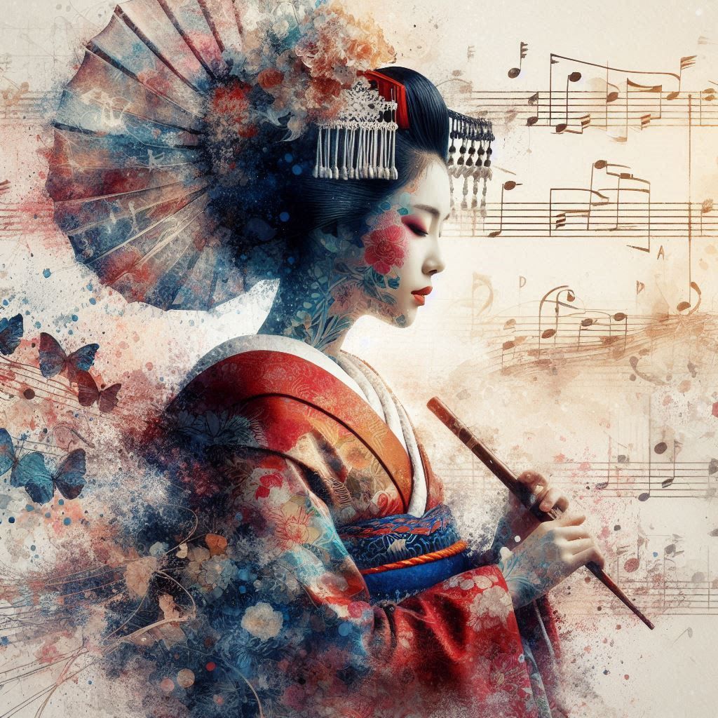 double exposure beautiful fantasy DALL-E 3 portrait landscap...