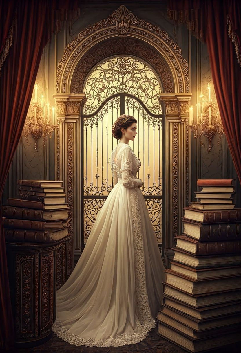 Luxurious Book Invitation in Mystical Decor