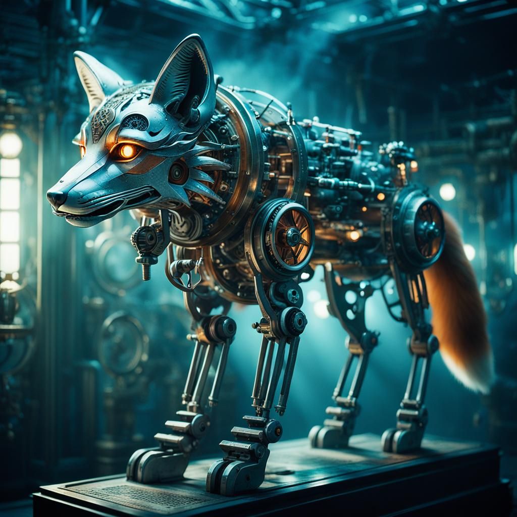 Spirit of the Machine: "A mechanical fox infused with the et...